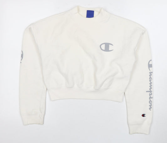 Womens UK Size M Champion Ivory Pullover Sweatshirt