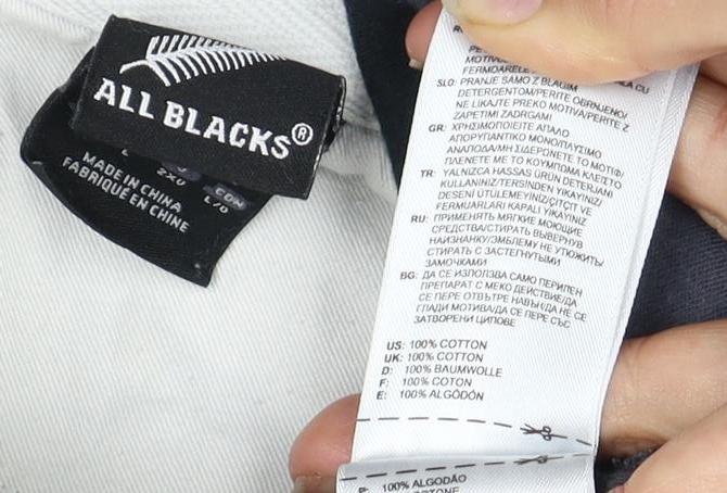 Adidas All Blacks Men's 2XL Black Striped Polo