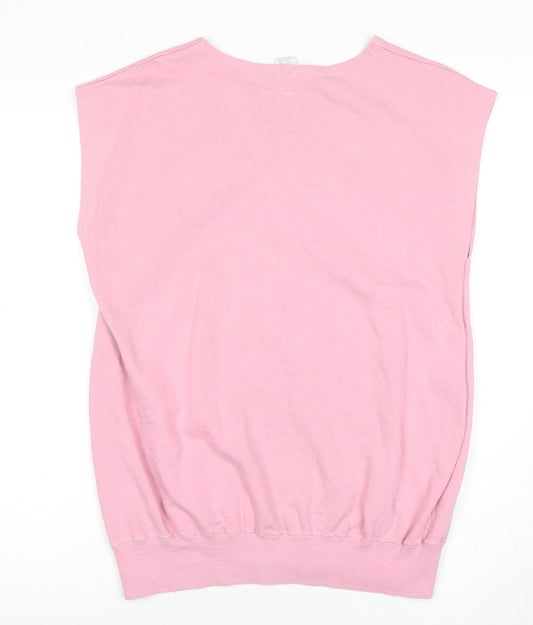 Champion Pink Sleeveless Unisex T-Shirt XL