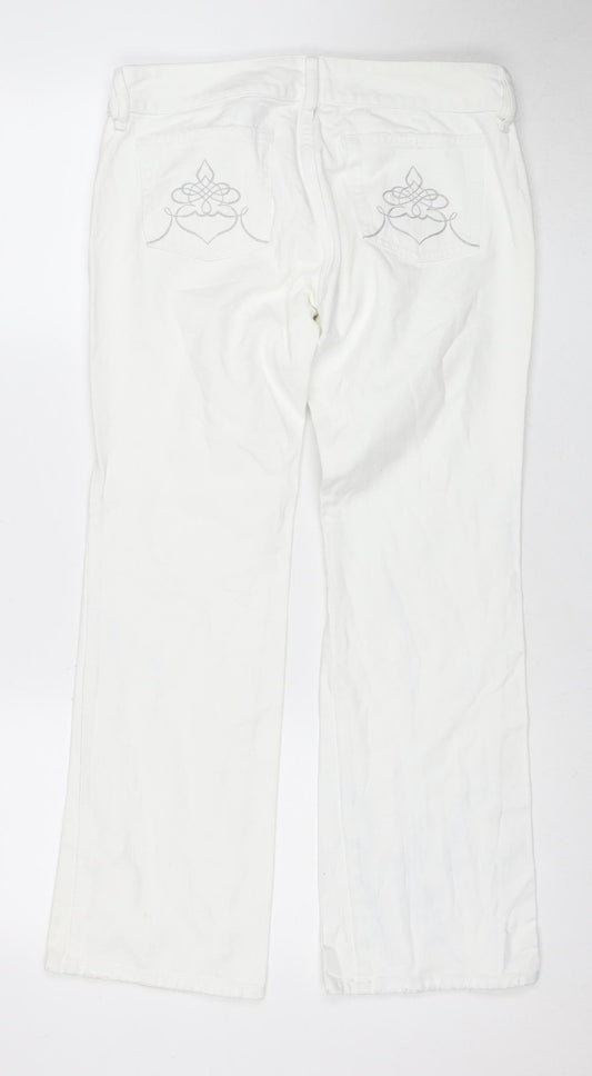 Diesel Women's White Straight Jeans Size 2