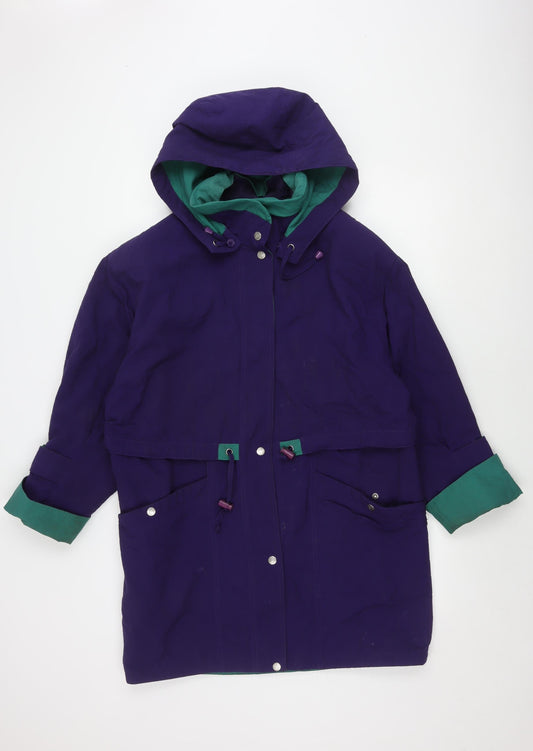 Womens UK Size 10 C&A Multicoloured Anorak Coat