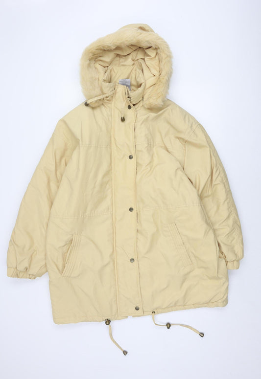 Womens UK Size 18 Classic Woman Beige Parka Coat