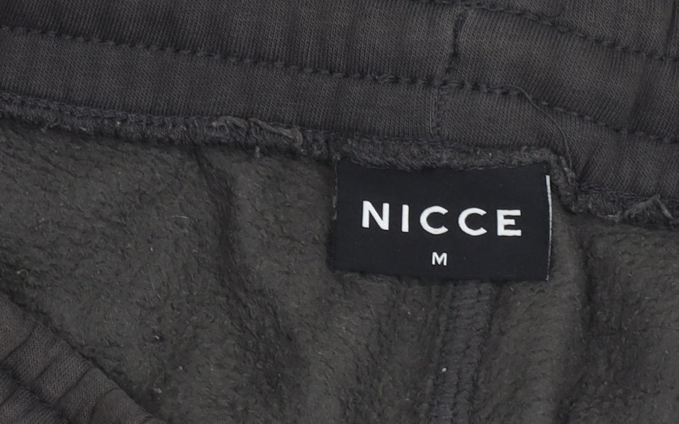 Nicce Men's Black Jogger Trousers M Medium Casual