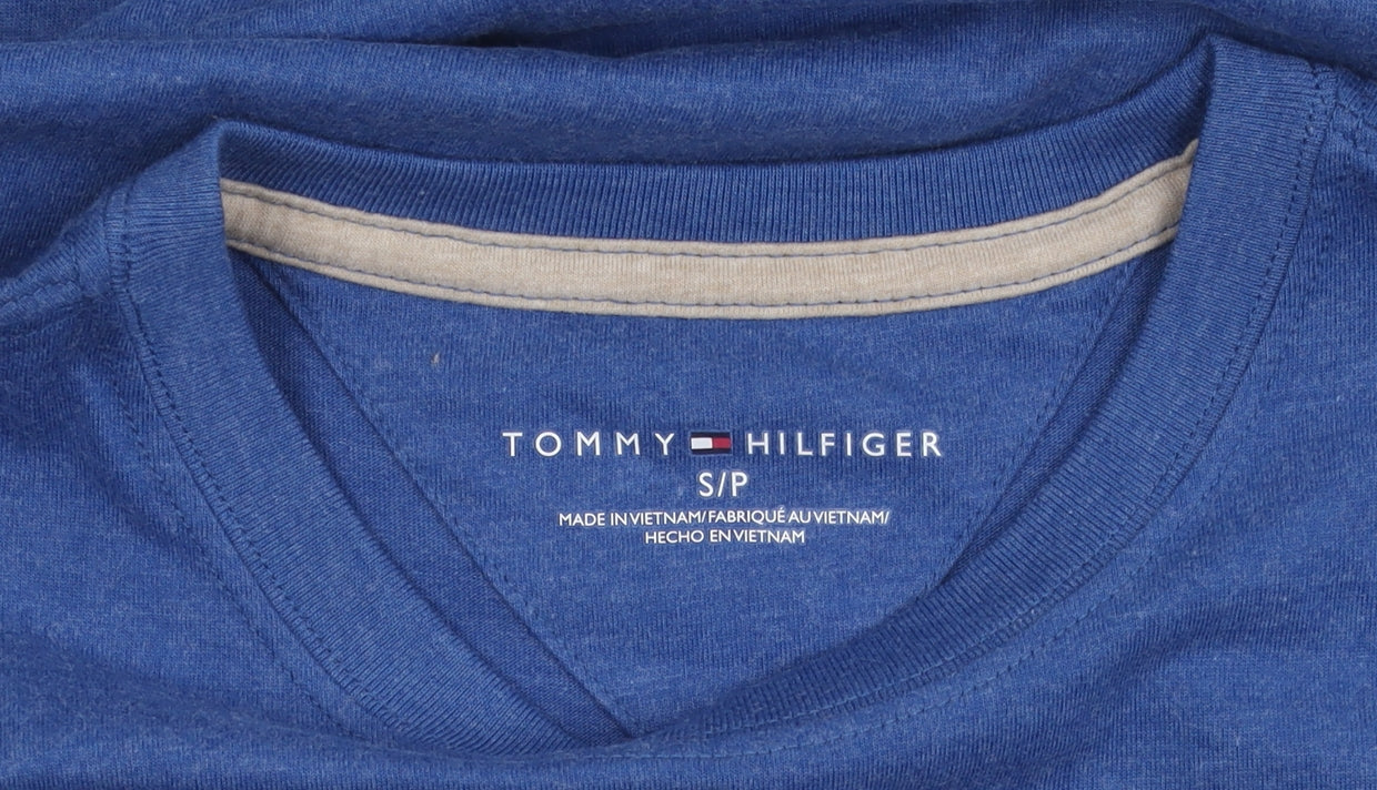 Tommy Hilfiger Men's Blue Graphic T-Shirt, Size S, Patriotic Style