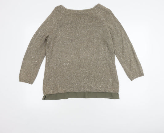 Laura Ashley Women's Beige Pullover Jumper Size 12