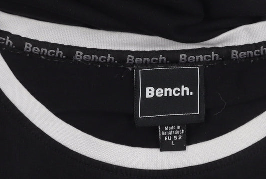 Mens UK Size L Bench Black T-Shirt