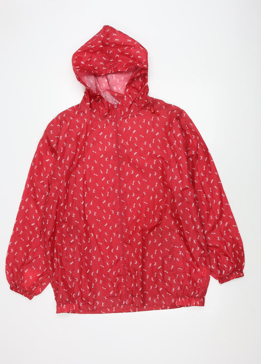 Womens UK Size M Arctic Storm Red Rain Coat
