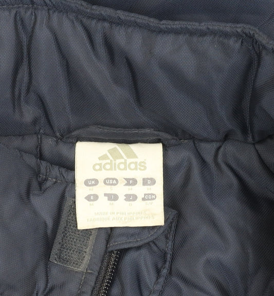 Adidas Men's Blue Windbreaker Jacket Medium