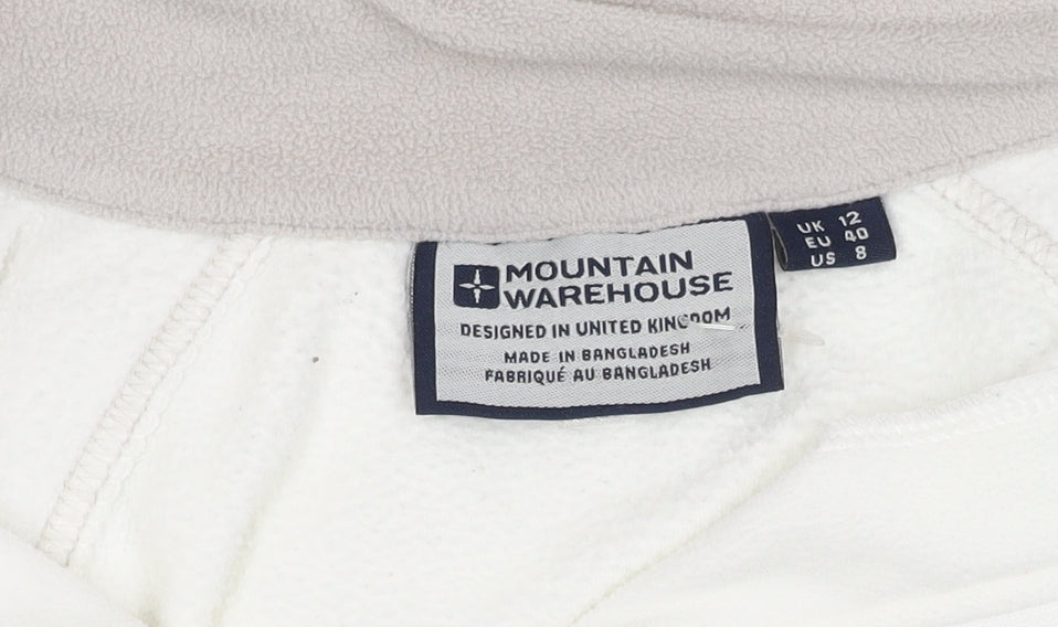 Womens UK Size 12 Mountain Warehouse White Sweatshirt