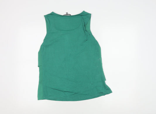 Laura Ashley Women's Green Camisole Tank Top Size 10