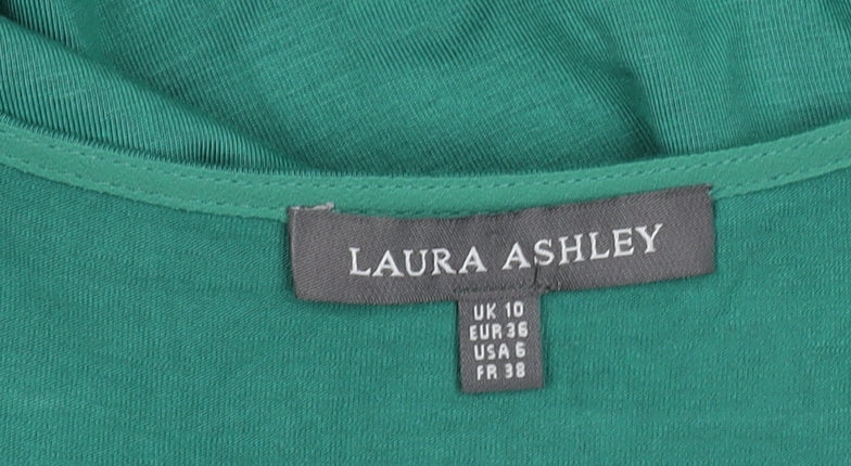 Laura Ashley Women's Green Camisole Tank Top Size 10