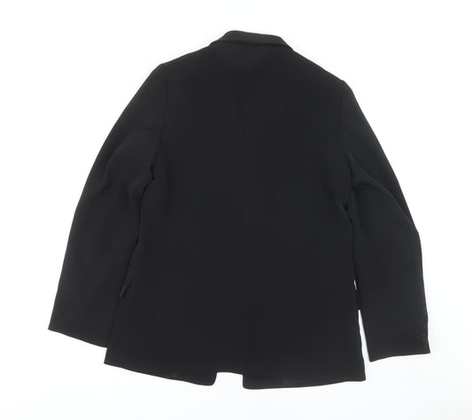 Womens UK Size 10 H&M Black Basic Jacket