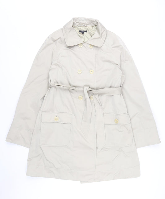 Womens UK Size 14 Linea Beige Trench Coat