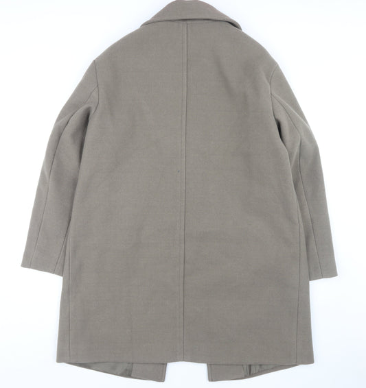 Womens UK Size 14 Marks and Spencer Brown Overcoat