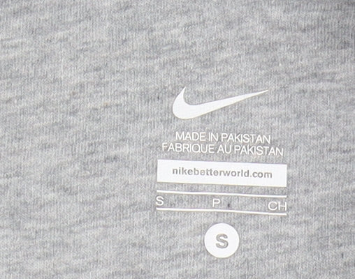 Nike Unisex Grey Full Zip Hoodie - Size S