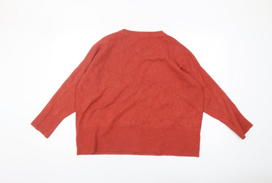 Womens UK Size 16 John Lewis Red Pullover Jumper