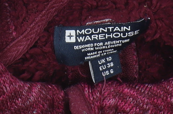 Mountain Warehouse Women's Red Hooded Jacket Size 10