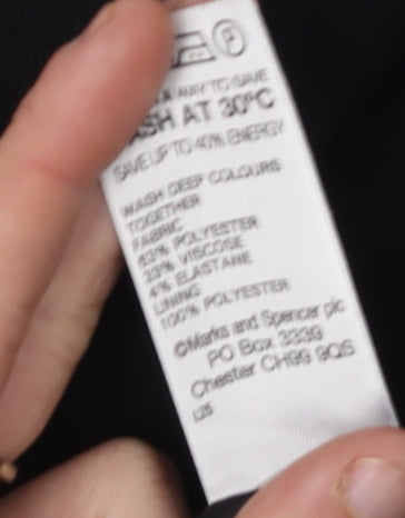 Marks & Spencer Black Pencil Skirt, Size 10, Workwear