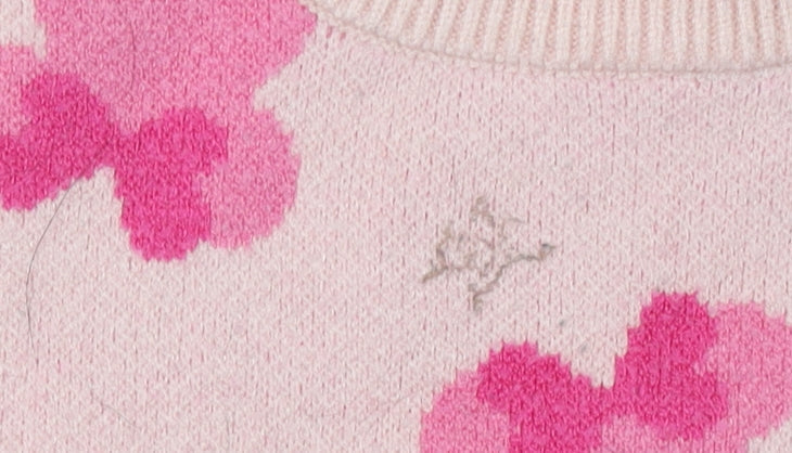 Primark Girls Pink Minnie Mouse Pullover Jumper 5-6 Years
