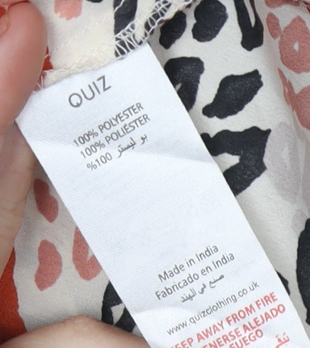 Quiz Women's Multicoloured Animal Print Dress, Size 10