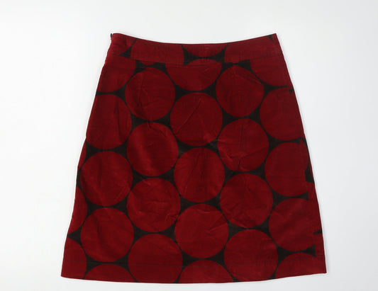 Boden Women's Red Geometric Pencil Skirt Size 10L
