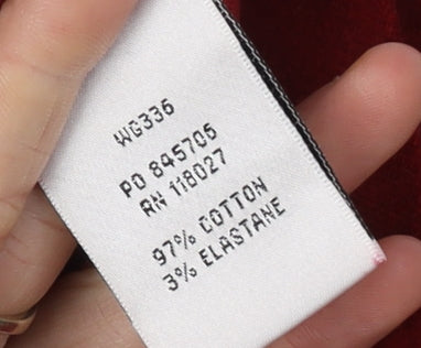 Boden Women's Red Geometric Pencil Skirt Size 10L