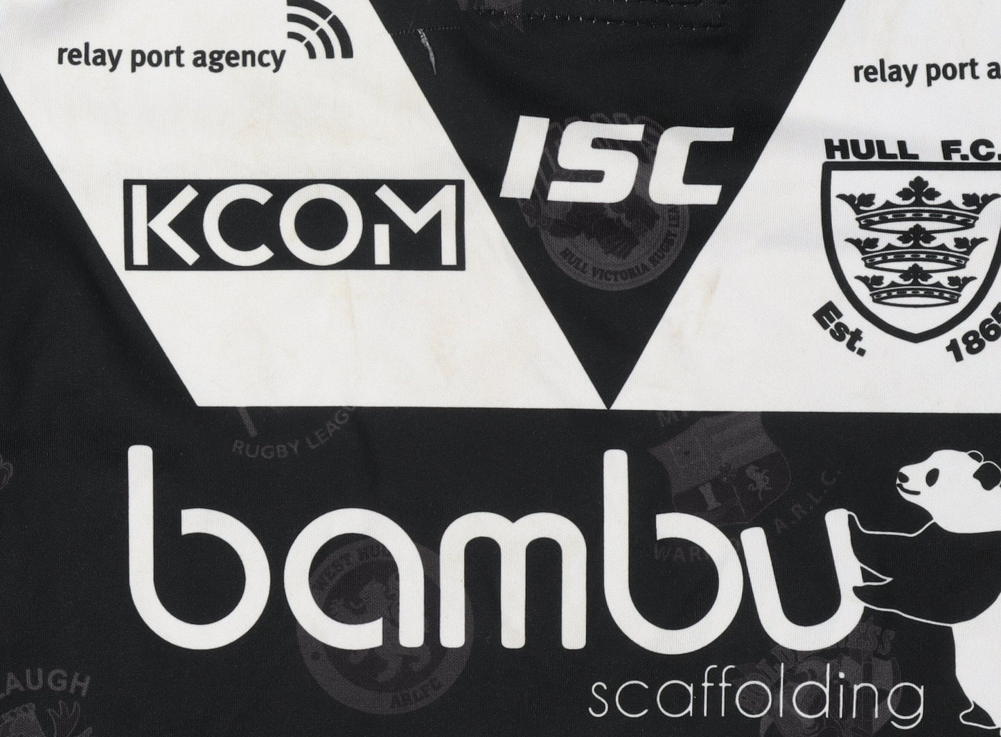 ISC Boys Black Rugby Jersey Short Sleeve Size 12