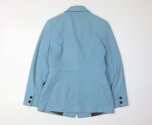 Mexx Women's Blue Wool Blazer Size 12