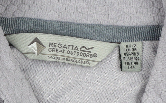 Regatta Women's Grey Lightweight 1/2 Zip Sweatshirt Size 12