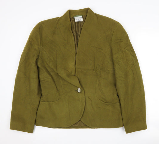 Womens UK Size 12 Alexon Regular Green Blazer