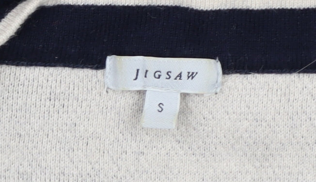 Jigsaw Women's Blue Pullover Jumper, Size S, Cotton Cashmere