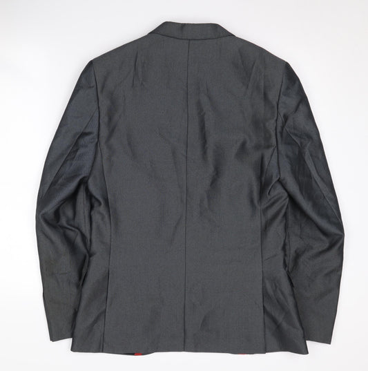 Mens UK Size 38 Ventuno 21 Regular Grey Suit Jacket