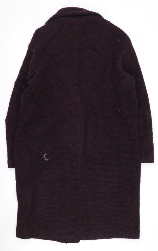 Womens UK Size S H&M Purple Overcoat
