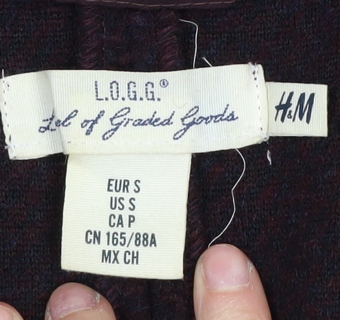 Womens UK Size S H&M Purple Overcoat