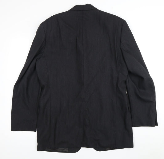 Mens UK Size 40 Pierre Cardin Regular Black Suit Jacket