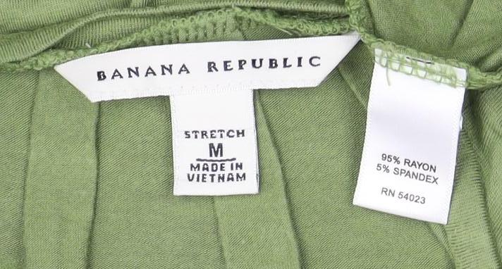 Banana Republic Women's Green Sleeveless Top M