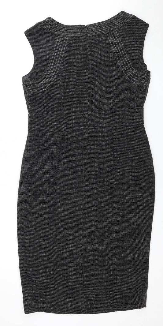 Jaeger Women's Black Dress Size 12, Zip Closure