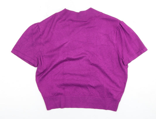 Laura Ashley Women's Purple Shrug Bow Accent Size 12