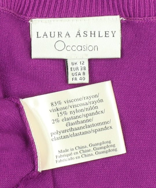 Womens UK Size 12 Laura Ashley Purple Shrug