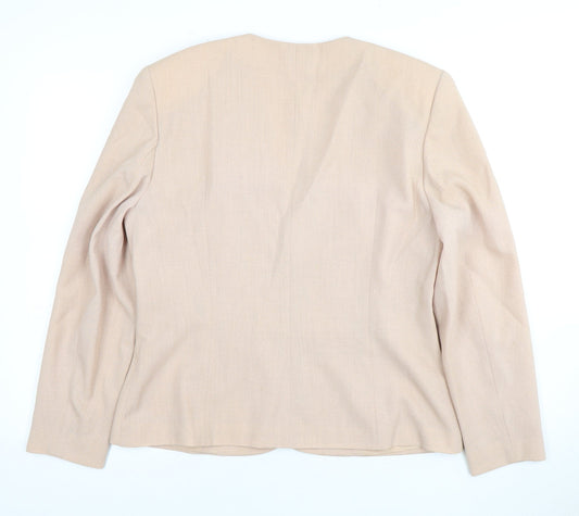 Jacques Vert Women's Beige Blazer, Size 12, Formal Wear