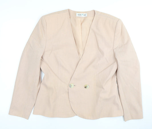 Jacques Vert Women's Beige Blazer, Size 12, Formal Wear