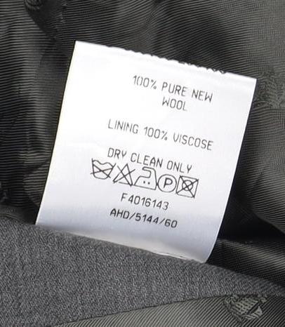 Mens UK Size 38 Jeff Banks Regular Grey Suit Jacket