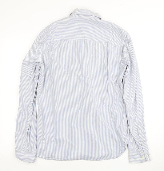 Mens UK Collar Size M JACK & JONES Smart Blue Dress Shirt