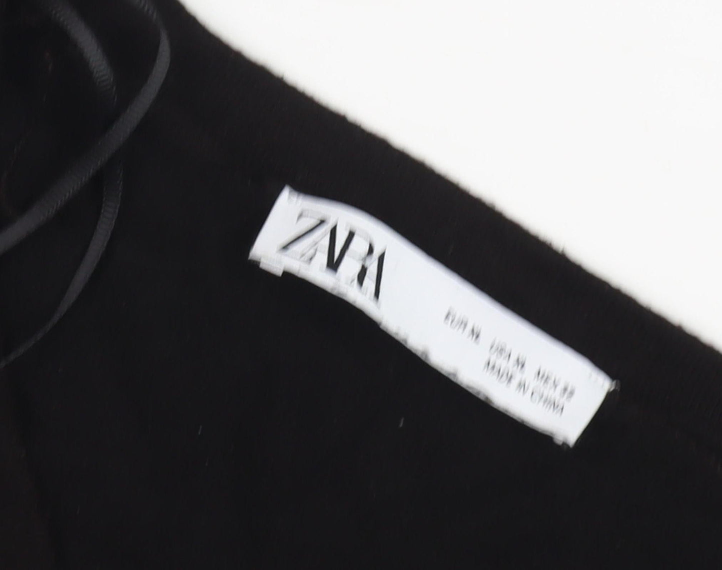 Womens UK Size 12 Zara Black Pullover Jumper