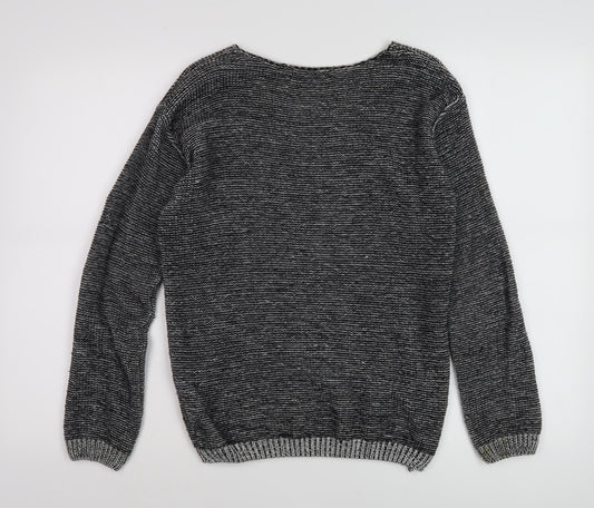 Womens UK Size S QED London Grey Pullover Jumper