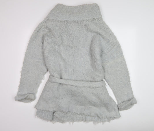 Womens UK Size M VILA Grey Cardigan Jumper