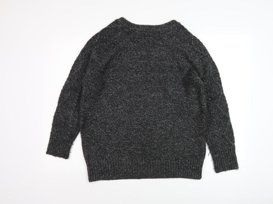 Womens UK Size M Marks and Spencer Black Pullover Jumper