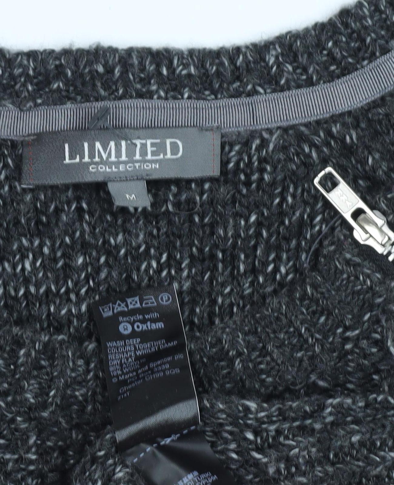 Womens UK Size M Marks and Spencer Black Pullover Jumper
