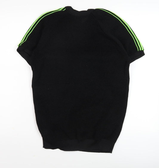 River Island Men's Black Cotton T-Shirt M