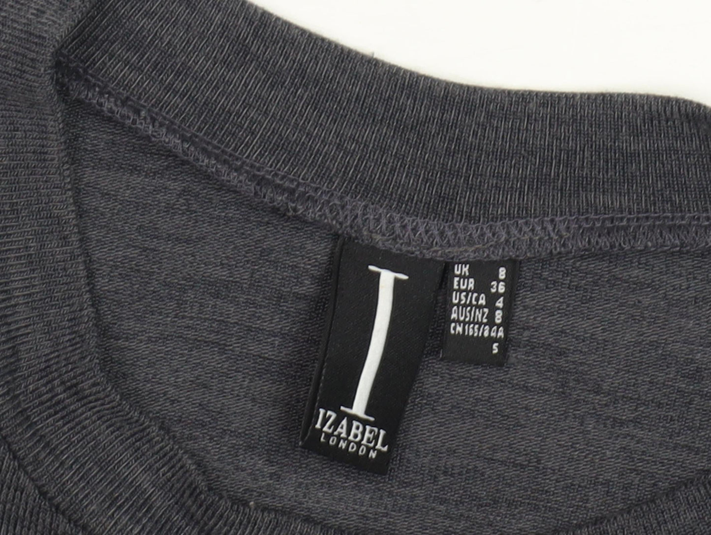 Izabel London Women's Grey Trapeze Swing Dress Size 8